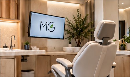 Treatment room with MG screen