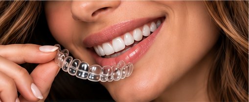 Patient with aligner
