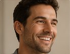 Smiling man, head and shoulders