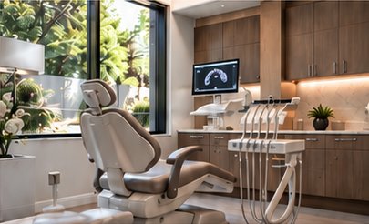 Treatment room with garden view